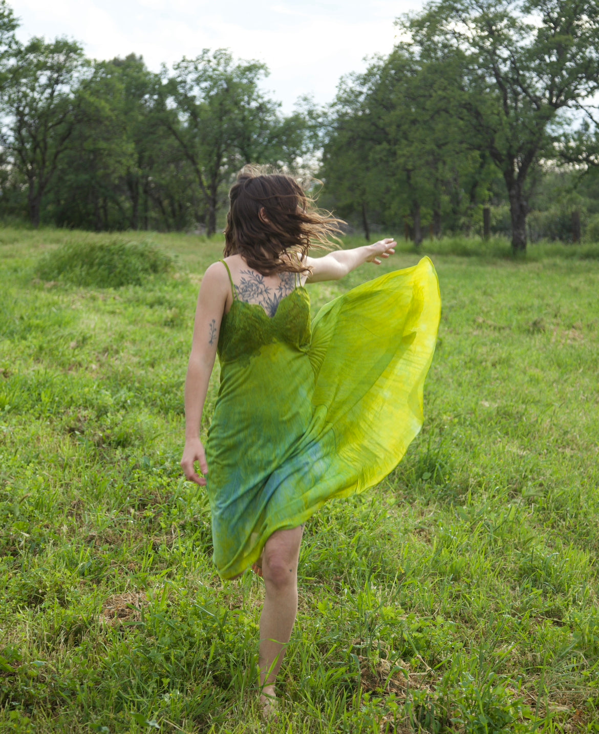 plant dyed vintage slip dress the rainbow elements plant dyed vintage slip dress the rainbow elements