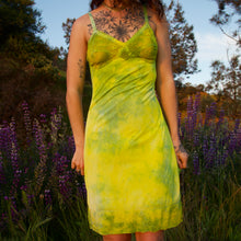 Load image into Gallery viewer, plant dyed vintage slip dress