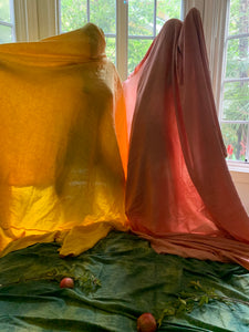 botanically dyed organic bedding set