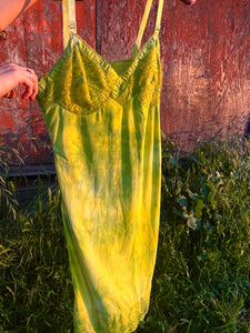 plant dyed vintage slip dress