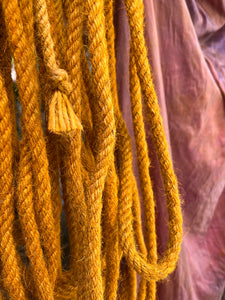 botanically dyed jute ropes