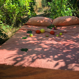 botanically dyed organic bedding set