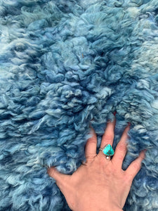 indigo sheepskin